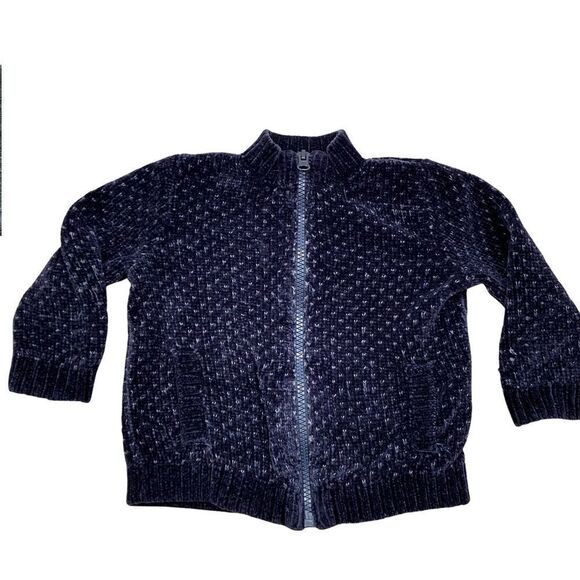 United Colors of Benetton Blue Full Zip Cardiagn Size 1-2 Years‎ - Picture 1 of 8